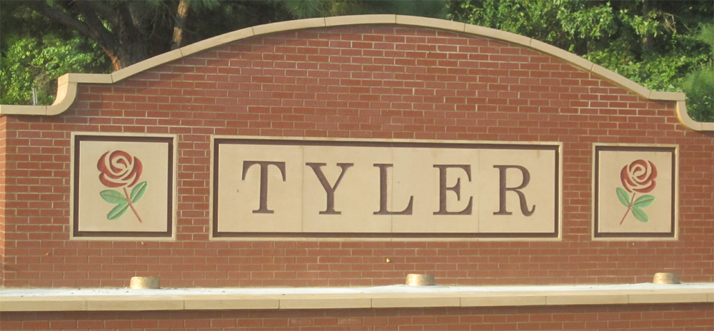 Tyler is a city in and the county seat of Smith County, Texas, in the United States. It takes its name from President John Tyler. Tyler's 2014 estimated population is 107,405.